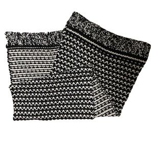 Iro Black & White Knit Scarf